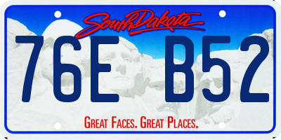SD license plate 76EB52