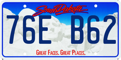SD license plate 76EB62