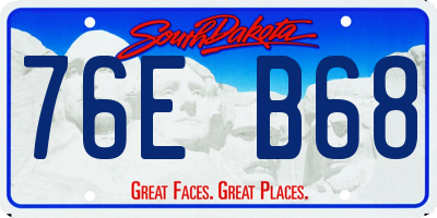 SD license plate 76EB68