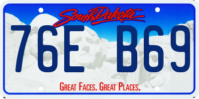 SD license plate 76EB69