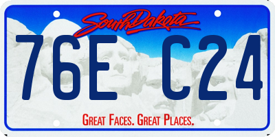 SD license plate 76EC24