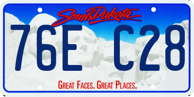 SD license plate 76EC28