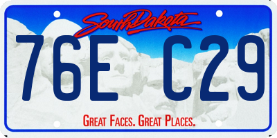 SD license plate 76EC29