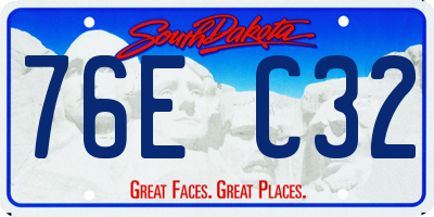 SD license plate 76EC32