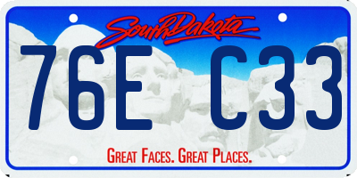 SD license plate 76EC33