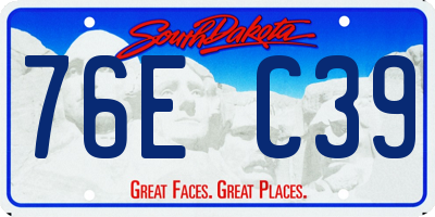 SD license plate 76EC39