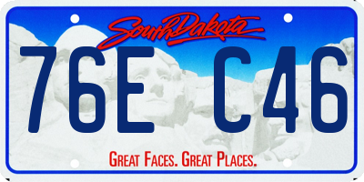 SD license plate 76EC46