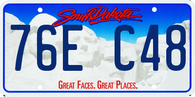 SD license plate 76EC48