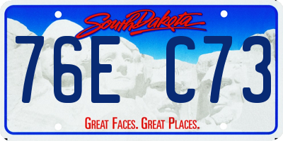 SD license plate 76EC73