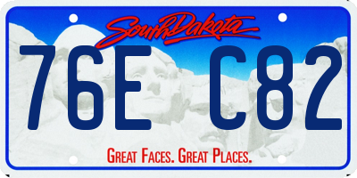 SD license plate 76EC82