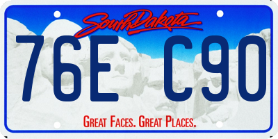 SD license plate 76EC90