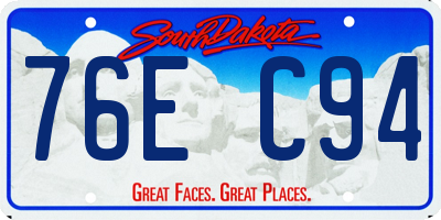SD license plate 76EC94