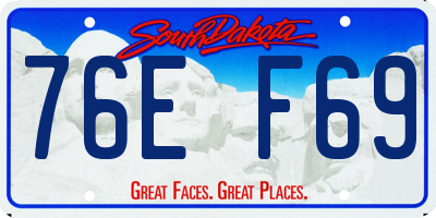 SD license plate 76EF69