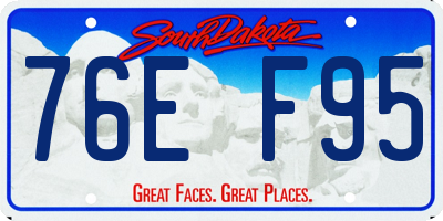 SD license plate 76EF95