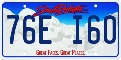 SD license plate 76EI60