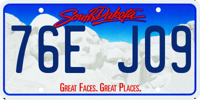 SD license plate 76EJ09