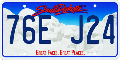 SD license plate 76EJ24