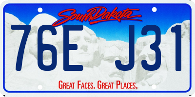 SD license plate 76EJ31