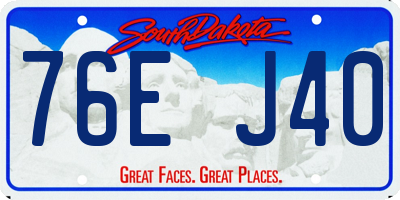 SD license plate 76EJ40
