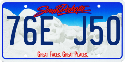 SD license plate 76EJ50