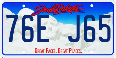 SD license plate 76EJ65