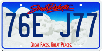 SD license plate 76EJ77
