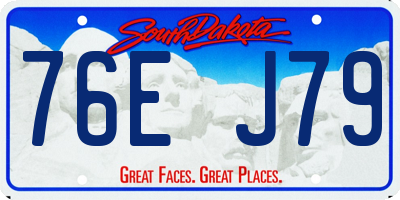 SD license plate 76EJ79
