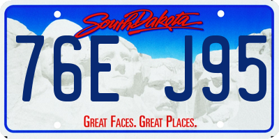 SD license plate 76EJ95