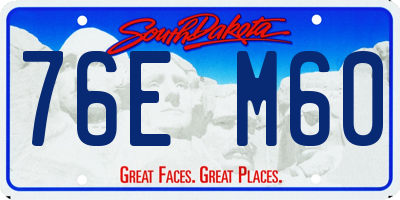 SD license plate 76EM60