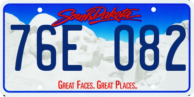 SD license plate 76EO82