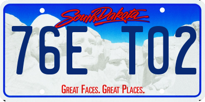 SD license plate 76ET02