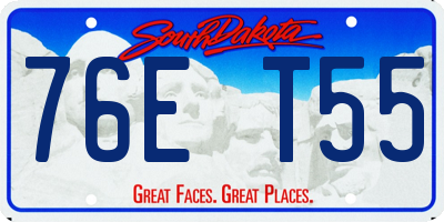 SD license plate 76ET55