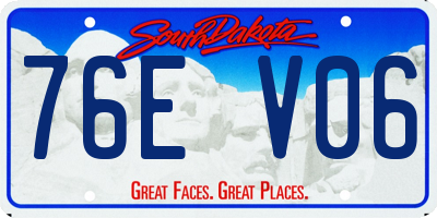 SD license plate 76EV06