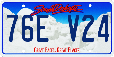 SD license plate 76EV24