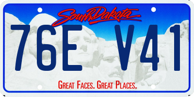 SD license plate 76EV41