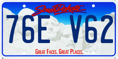 SD license plate 76EV62