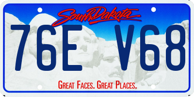 SD license plate 76EV68