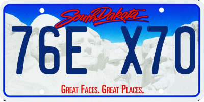 SD license plate 76EX70