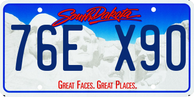 SD license plate 76EX90