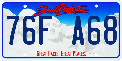 SD license plate 76FA68