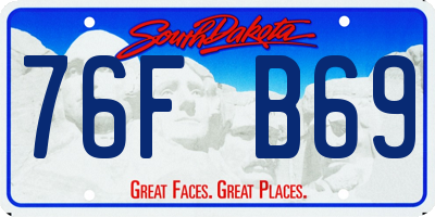 SD license plate 76FB69