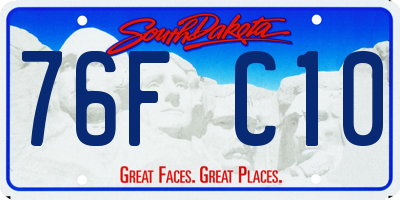 SD license plate 76FC10