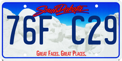SD license plate 76FC29