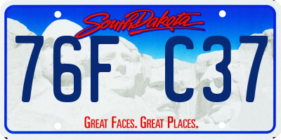 SD license plate 76FC37