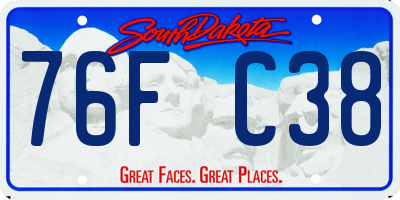 SD license plate 76FC38