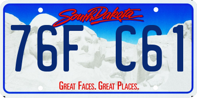 SD license plate 76FC61