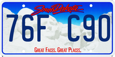 SD license plate 76FC90
