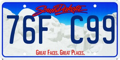SD license plate 76FC99