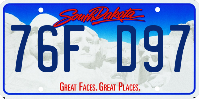 SD license plate 76FD97