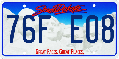 SD license plate 76FE08